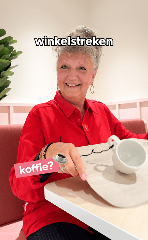 Winkelstreken Koffie prank